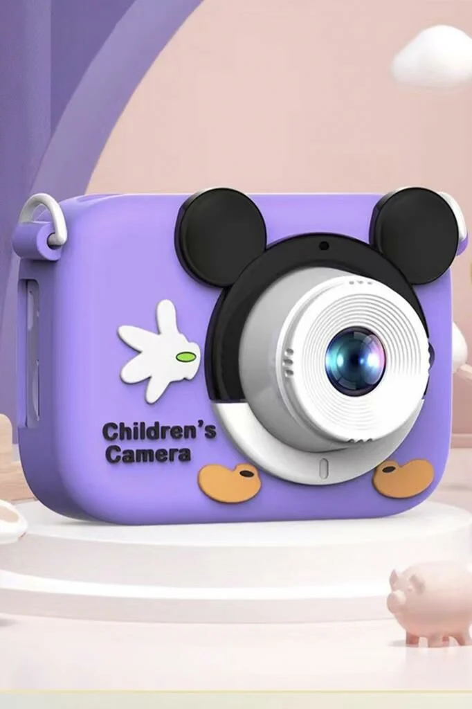 Torima CMR-16 Mor Mini 1080p Hd Çocuk Kamera Dijital Fotoğraf Makinesi 2-0 Inç Ekran 5 Adet Oyun